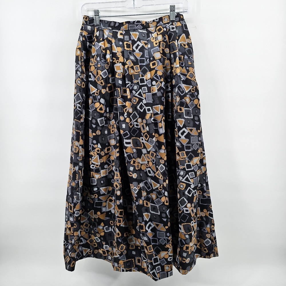 Vintage NWT Women's Weathervane Pleated Midi Skirt Lined Size 8 Made in USA